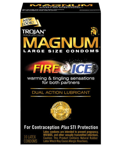 Trojan Magnum Fire & Ice Condoms - Pack of 10