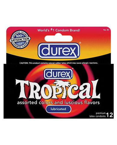 Durex Tropical Colour & Scents Condoms - Box of 12