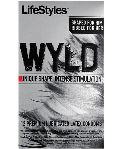 Lifestyles WYLD Ribbed - Box of 12