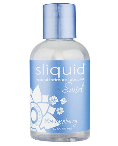 Sliquid Swirl Lubricant Blue Raspberry - 125 ml / 4.2 oz Bottle