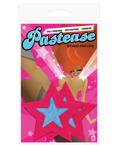 Pastease Electric Turquoise w/Big Hot Pink Star O/S