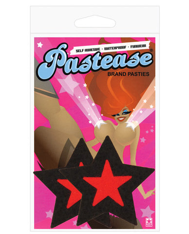 Pastease Red w/Big Black Stars O/S