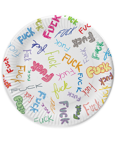 Dirty Dishes F-Bomb Plates 7" - Bag of 8