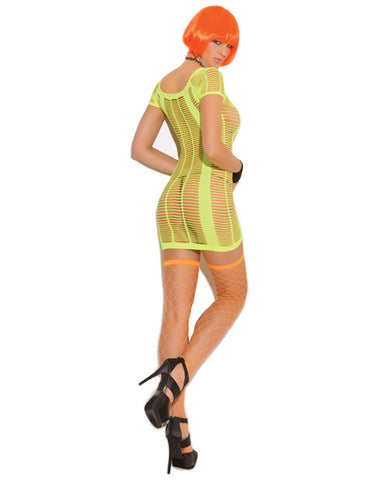 Vivace Strappy Mini Dress Chartreuse Light Green O/S