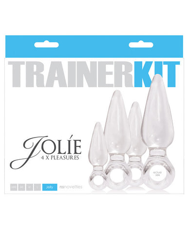 NS Novelties Jolie Trainer Kit Anal Plugs - Clear
