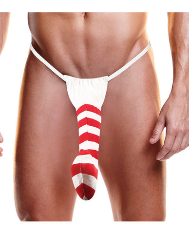 Hustler Fundies Candy Cane Thong