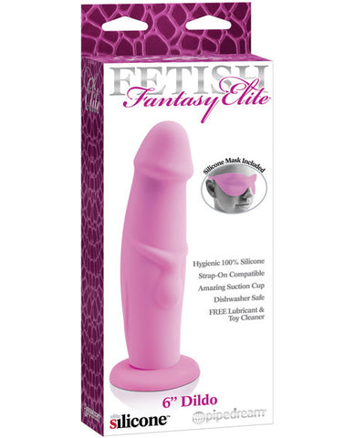 Fetish Fantasy Elite 6" Dildo w/Mask - Pink