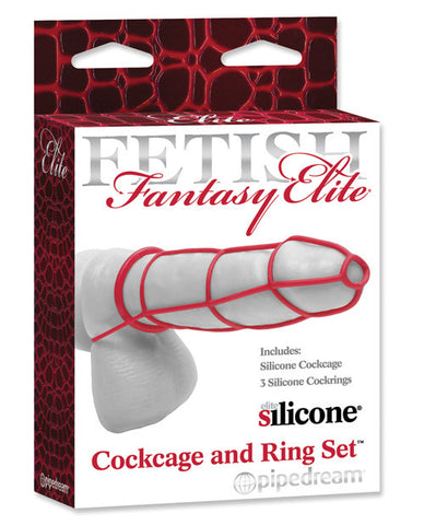 Fetish Fantasy Elite Cockcage & Ring Set