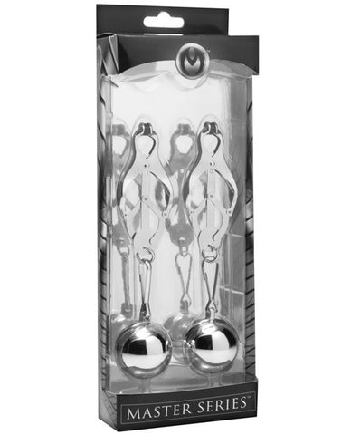 Master Series Deviants Monarch Weighted Nipple Clamps
