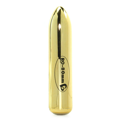 Rechargeable RO-80mm Bullet - Gold/Black