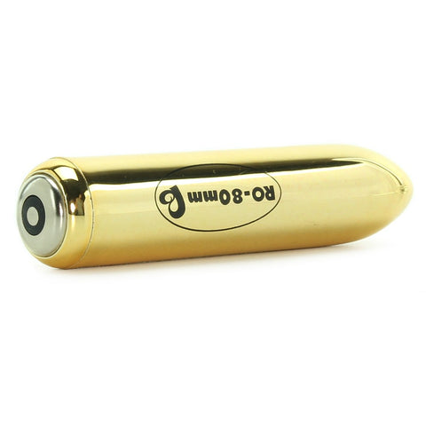 Rechargeable RO-80mm Bullet - Gold/Black